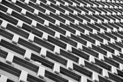Architecture Perspective Building Mural-Abstract,Black & White,Buildings & Landmarks,Urban-Eazywallz