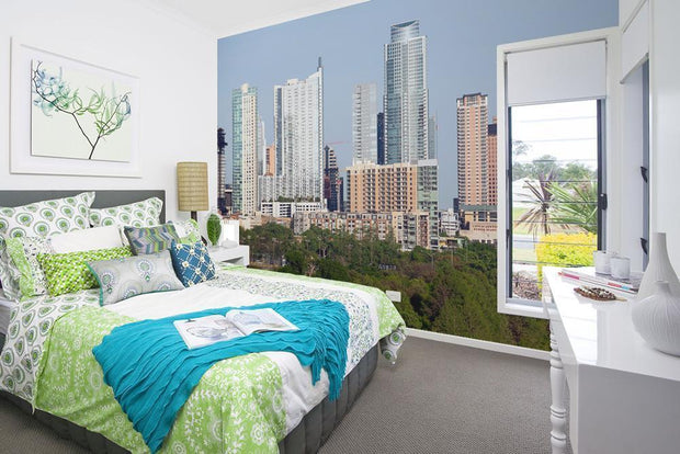 Austin Skyline in the Morning Wall Mural-Cityscapes-Eazywallz