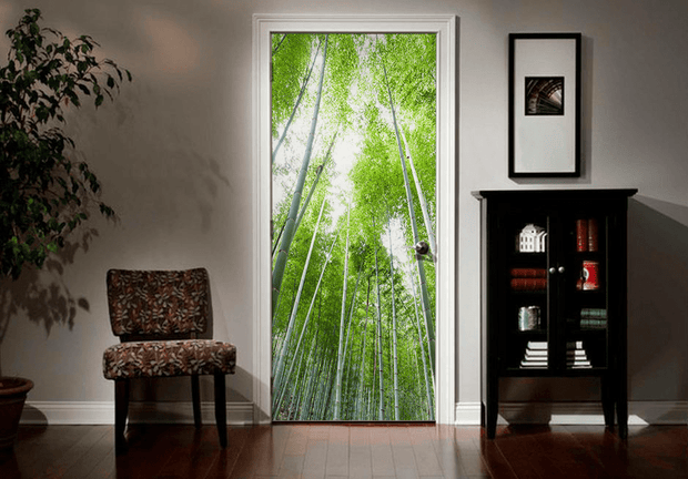 Bamboo Forest Door Mural-Landscapes & Nature-Eazywallz