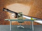 Baseball and bat Wall Mural-Sports-Eazywallz