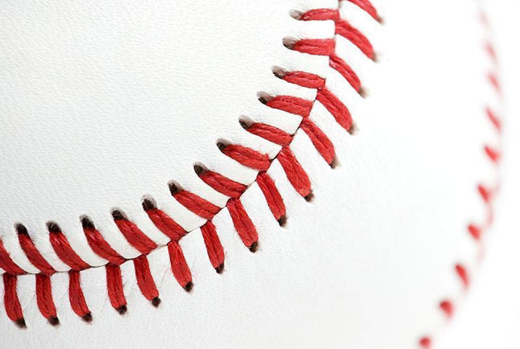 Baseball Close Up Wall Mural-Macro,Sports-Eazywallz