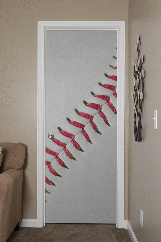 Baseball Door Mural-Sports-Eazywallz