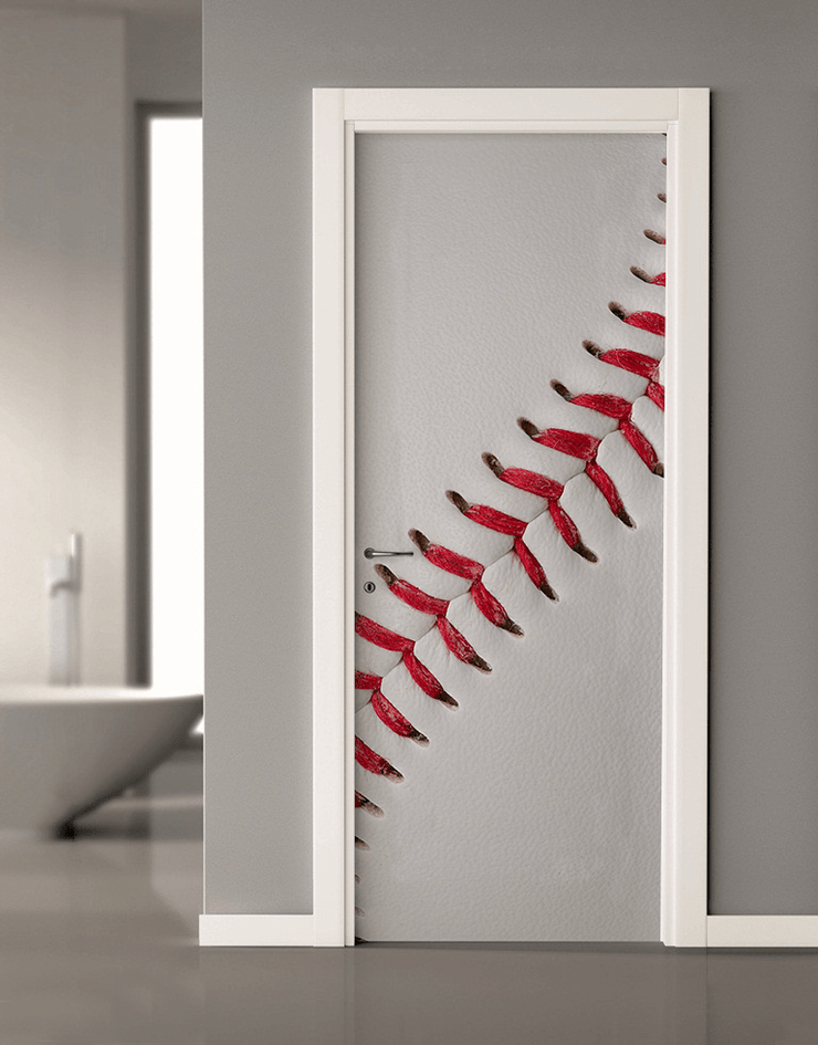 Baseball Door Mural-Sports-Eazywallz