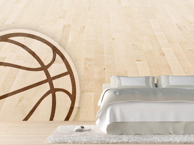 Basketball floor Wall Mural-Sports-Eazywallz