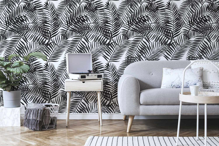 Black Palms Wallpaper Mural