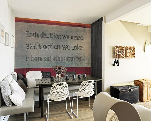 Born out of an Intention Wall Mural-Vintage,Zen,Words,Featured Category of the Month-Eazywallz