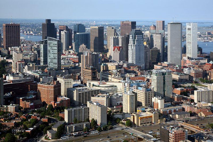 Boston, Massachusetts Skyline Wall Mural-Cityscapes-Eazywallz