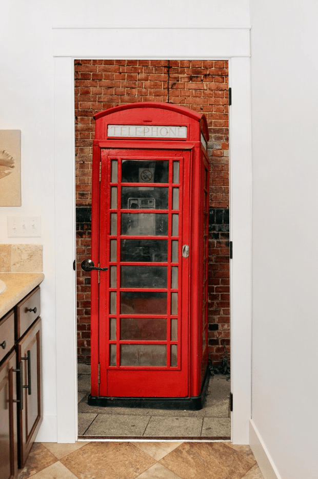 British Phone Booth Door Mural-Zen-Eazywallz