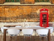 British Red Phone Booth Wall Mural-Buildings & Landmarks,Urban-Eazywallz