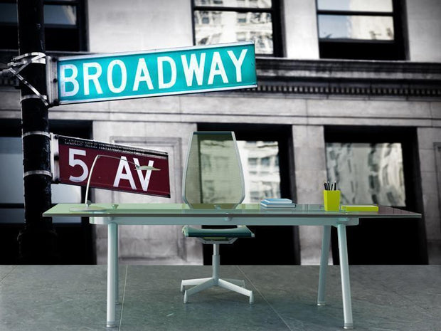 Broadway sign in New York City Wall Mural-Cityscapes,Urban,Buildings & Landmarks,Best Seller Murals,Featured Category-Eazywallz