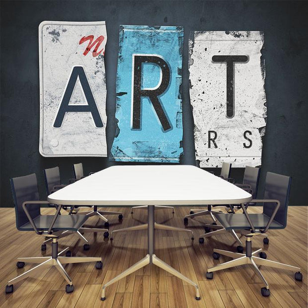 Broken Art Wall Mural-Words,Featured Category of the Month-Eazywallz