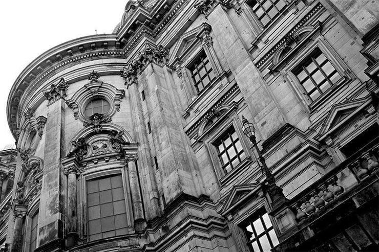 Building Detail Wall Mural-Abstract,Black & White,Buildings & Landmarks,Urban-Eazywallz