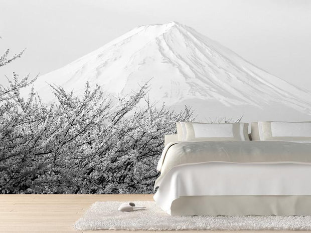 Cherry blossoms with Mount Fuji, japan Wall Mural-Buildings & Landmarks,Landscapes & Nature-Eazywallz