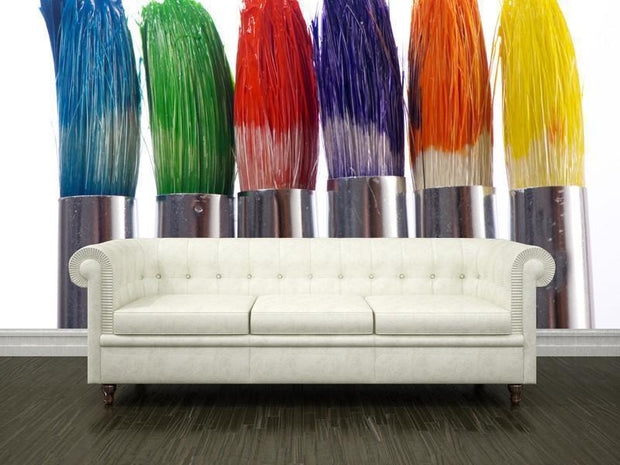 Colorful paintbrushes Wall Mural-Arts-Eazywallz