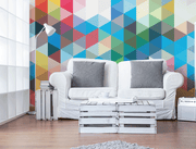 Colourful Abstract Mural-Abstract-Eazywallz
