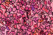 "coral floral" Wallpaper Mural