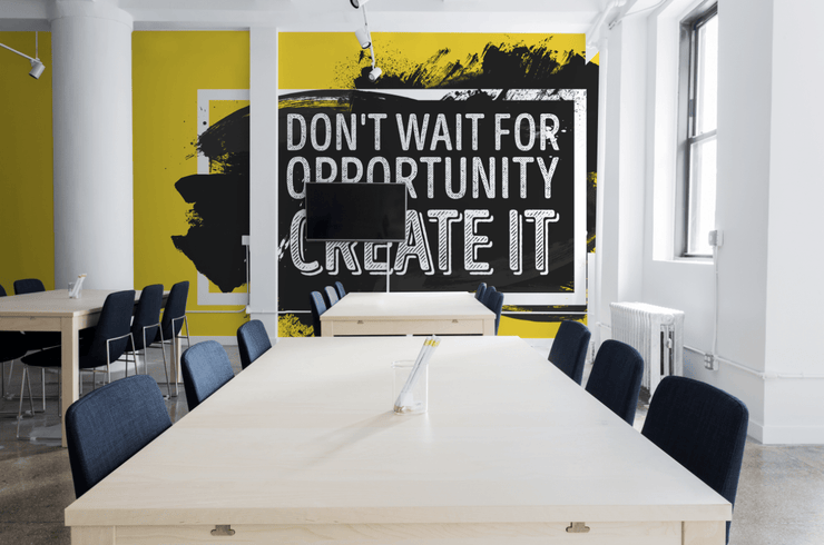 Create Opportunity Wall Mural-Words,Featured Category of the Month-Eazywallz