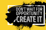 Create Opportunity Wall Mural-Words,Featured Category of the Month-Eazywallz