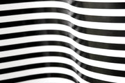 Curving Black and White Stripes Mural-Abstract,Black & White-Eazywallz