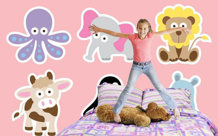 Cute animal characters Wall Mural-Kids' Stuff-Eazywallz