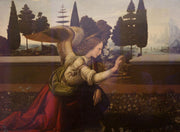 Da Vinci Annunciazione Painting Mural Wallpaper-Cityscapes-Eazywallz