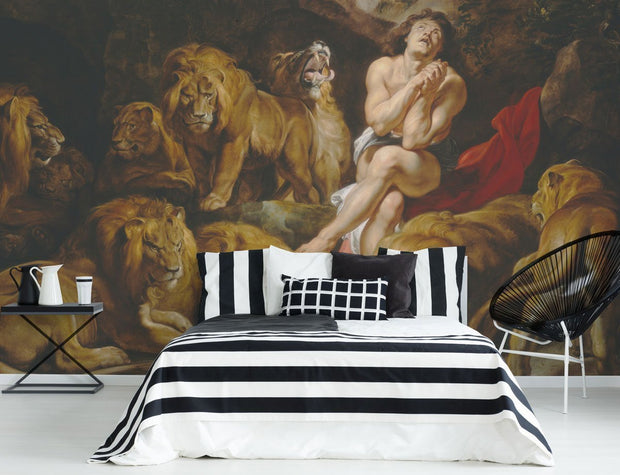Daniel in the Lion's Den Wall Mural-Cityscapes-Eazywallz