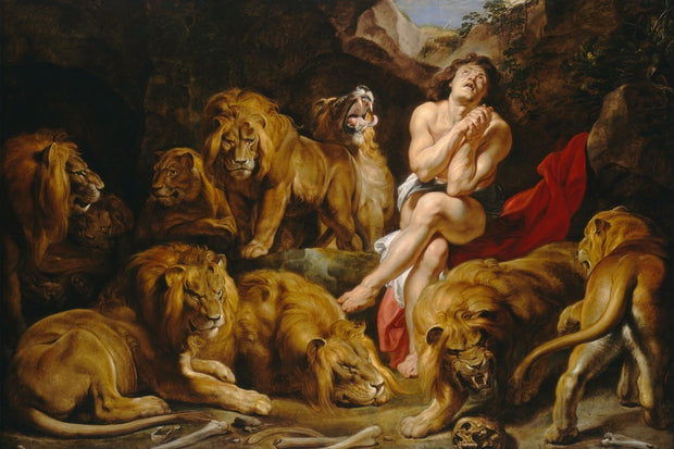 Daniel in the Lion's Den Wall Mural-Cityscapes-Eazywallz