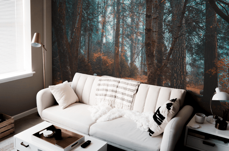 Dark Forest in Autumn Wall Mural-Landscapes & Nature-Eazywallz