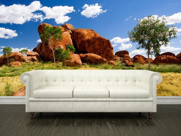 Devils Marbles in Northern Territory Wall Mural-Landscapes & Nature-Eazywallz