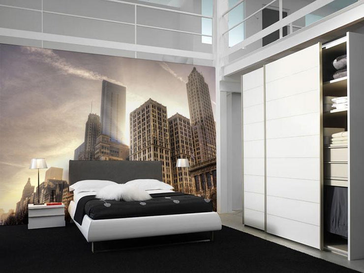 Downtown Chicago Wall Mural-Buildings & Landmarks,Cityscapes,Urban,Staff Favourite Murals-Eazywallz