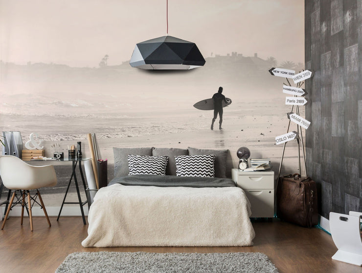 Early Morning Surf Wall Mural-Sports-Eazywallz