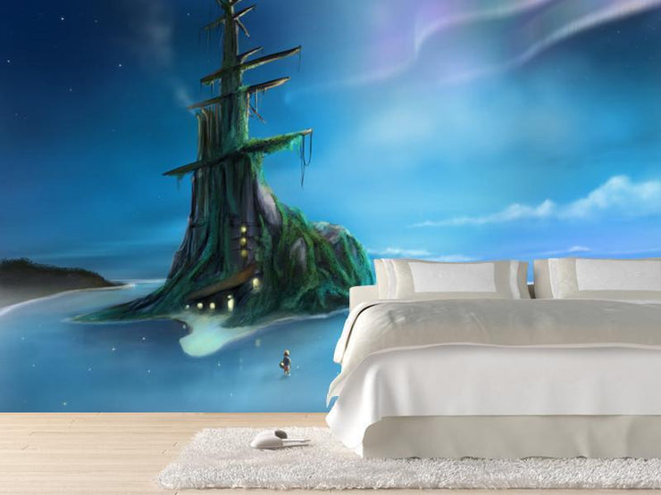 Fantasy tropical island Wall Mural-Sci-Fi & Fantasy-Eazywallz