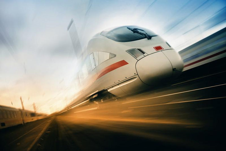 Fast moving train Wall Mural-Transportation-Eazywallz