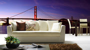 Glowing Golden Gate Bridge Wall Mural-Buildings & Landmarks,Panoramic-Eazywallz