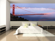 Golden Gate Bridge Panorama Wall Mural-Buildings & Landmarks,Panoramic-Eazywallz