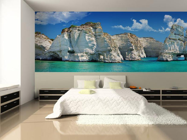 Greek Islands Wall Mural-Tropical & Beach-Eazywallz