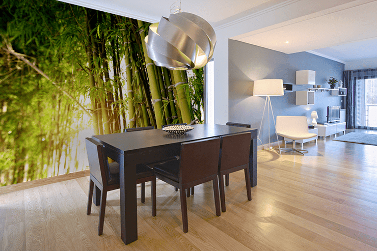 Green Bamboo Forest Wall Mural-Zen-Eazywallz