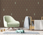 Minty Leaves Pattern Wallpaper Mural