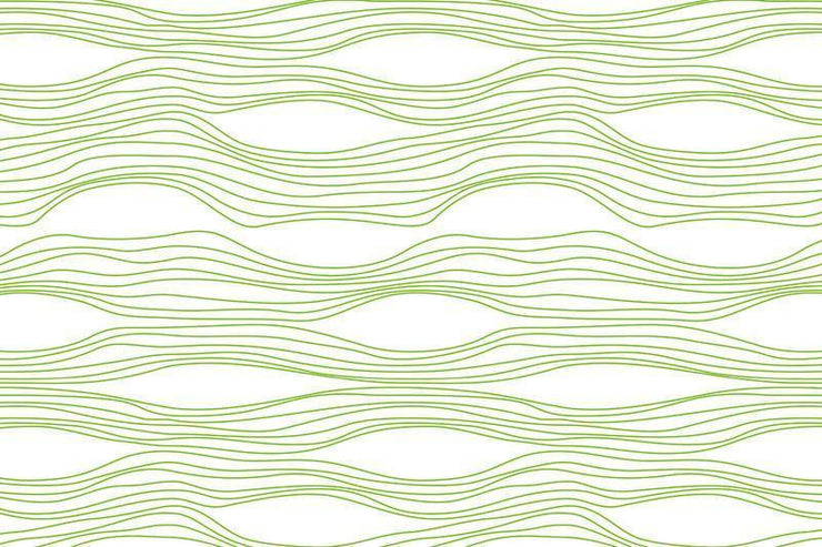 Green modern lines Wall Mural-Patterns-Eazywallz