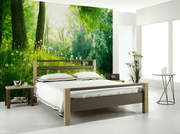 Green Spring Forest Wall Mural-Landscapes & Nature-Eazywallz