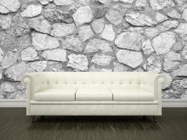 Grey rock wall Wall Mural-Textures-Eazywallz