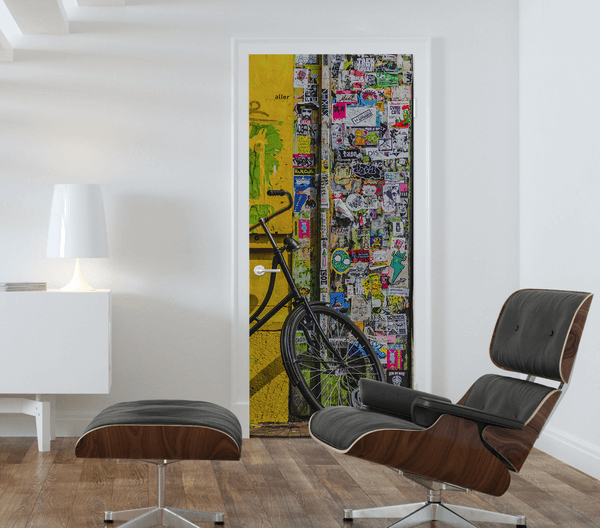 Grunge Graffiti Corner Door Mural-graffiti-Eazywallz