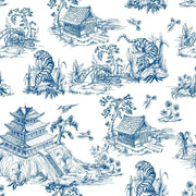 Hand Drawn Chinoiserie Style Wallpaper-wallpaper-Eazywallz