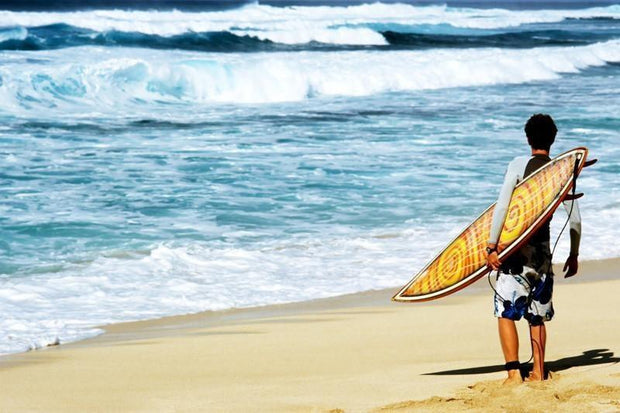 Hawaiian surf Wall Mural-Landscapes & Nature,Sports-Eazywallz