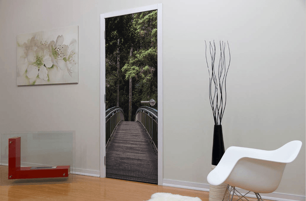 Heading into the Forest Door Mural-Landscapes & Nature-Eazywallz