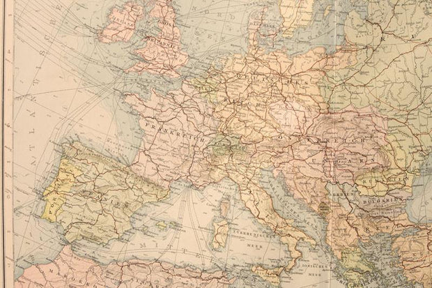 Historical Map of Europe Wall Mural-Maps-Eazywallz