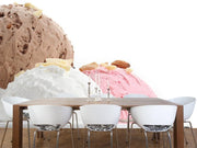 Ice cream served with almonds Wall Mural-Food & Drink-Eazywallz