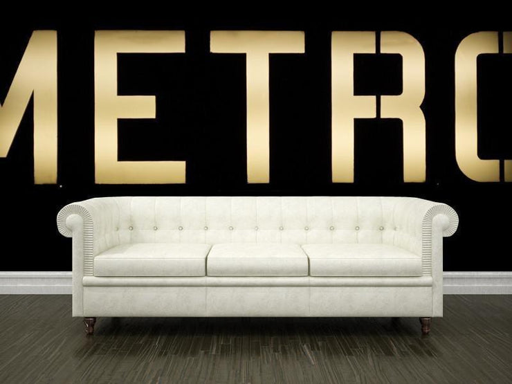 Illuminated metro sign Wall Mural-Transportation,Urban-Eazywallz