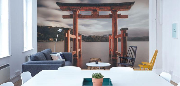 Japanese Gate Wall Mural-Arts-Eazywallz