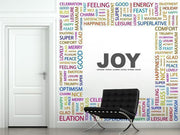 "Joy" Wall Mural-Modern Graphics,Words,Featured Category of the Month-Eazywallz